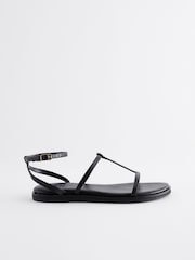 Black Forever Comfort® T-Bar Sandals - Image 2 of 6