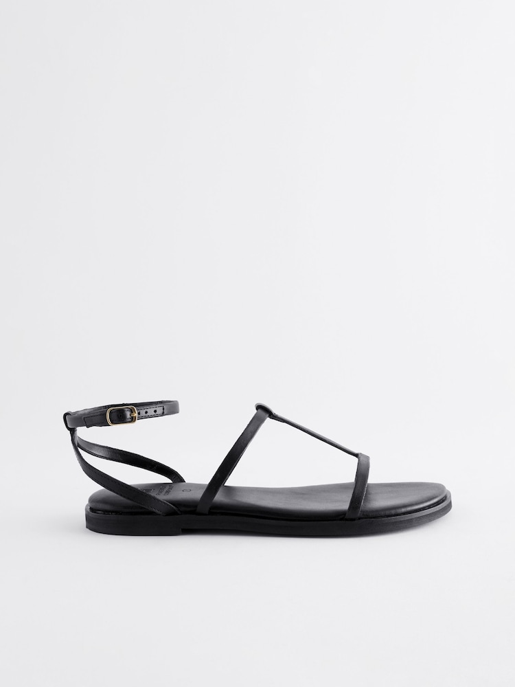 Black Forever Comfort® T-Bar Sandals - Image 2 of 6