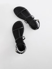 Black Forever Comfort® T-Bar Sandals - Image 3 of 6