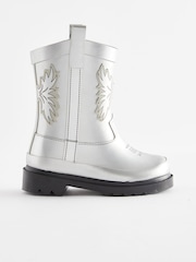 Silver Western Wellies - Image 2 of 5