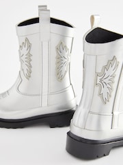 Silver Western Wellies - Image 3 of 5