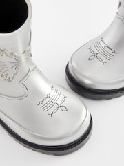 Silver Western Wellies - Image 5 of 5