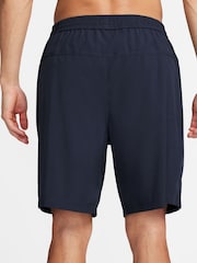 Nike Blue Form Dri-FIT 9 inch Unlined Training Shorts - Image 2 of 4