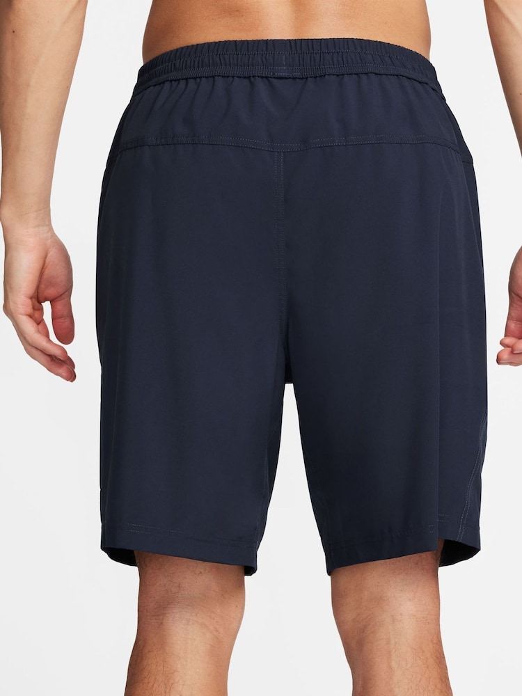 Nike Blue Form Dri-FIT 9 inch Unlined Training Shorts - Image 2 of 4