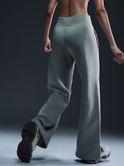 Nike Sage Green Phoenix Fleece Varsity High Waisted Wide Leg Logo Joggers - Image 3 of 5