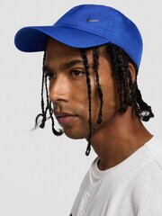 Nike Blue Dri-FIT Club Unstructured Metal Swoosh Cap - Image 4 of 8