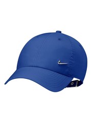 Nike Blue Dri-FIT Club Unstructured Metal Swoosh Cap - Image 5 of 8