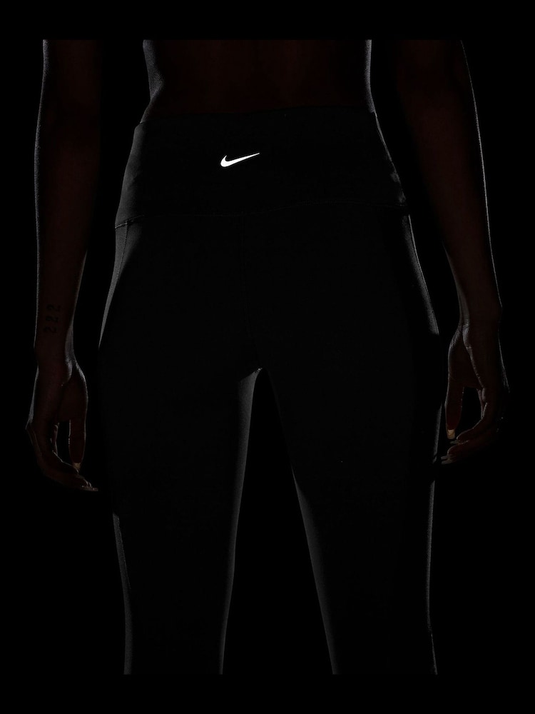 Nike Black One Wrap High Waisted 7/8 Leggings - Image 4 of 4