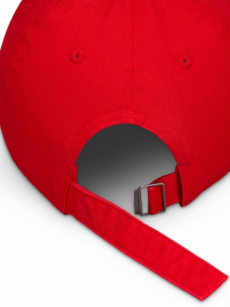 Nike Red Kids Club Unstructured Futura Wash 100% Cotton Cap - Image 4 of 9