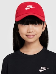 Nike Red Kids Club Unstructured Futura Wash 100% Cotton Cap - Image 5 of 9