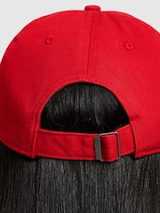Nike Red Kids Club Unstructured Futura Wash 100% Cotton Cap - Image 9 of 9