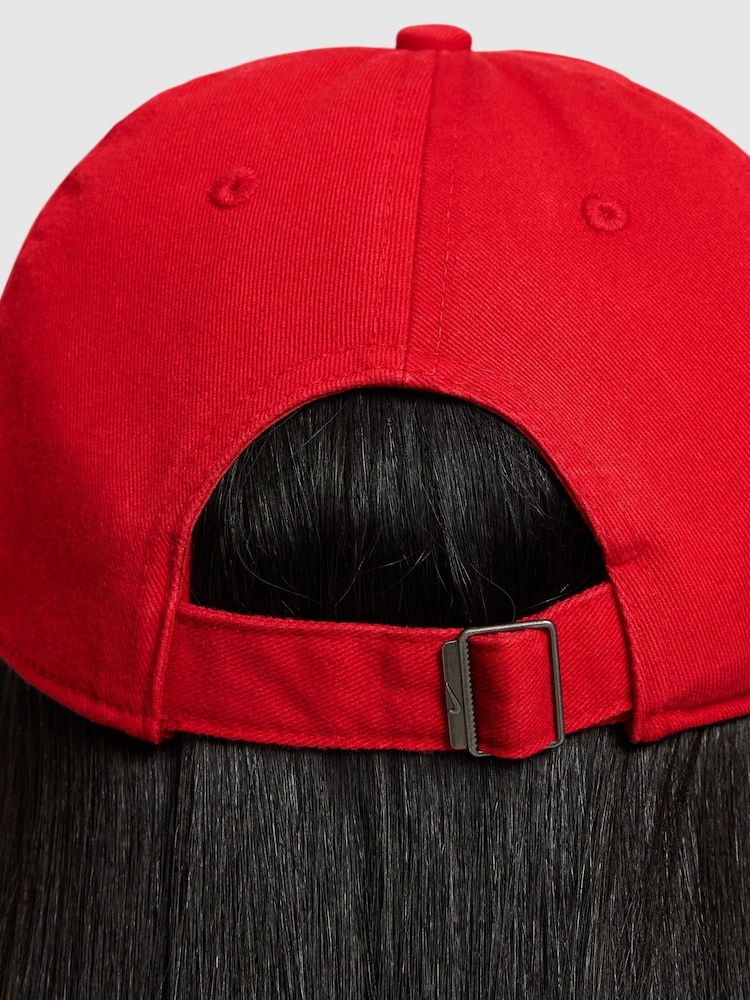 Nike Red Kids Club Unstructured Futura Wash 100% Cotton Cap - Image 9 of 9