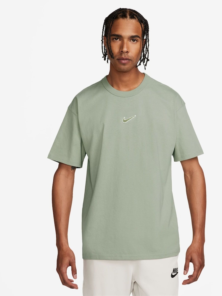 Nike Jade Horizon Sportswear Premium Oversized Essentials 100% Cotton T-Shirt - Image 1 of 1 Nike Jade Horizon Sportswear Premium Oversized Essentials 100% Cotton T-Shirt - Image 1 of 1