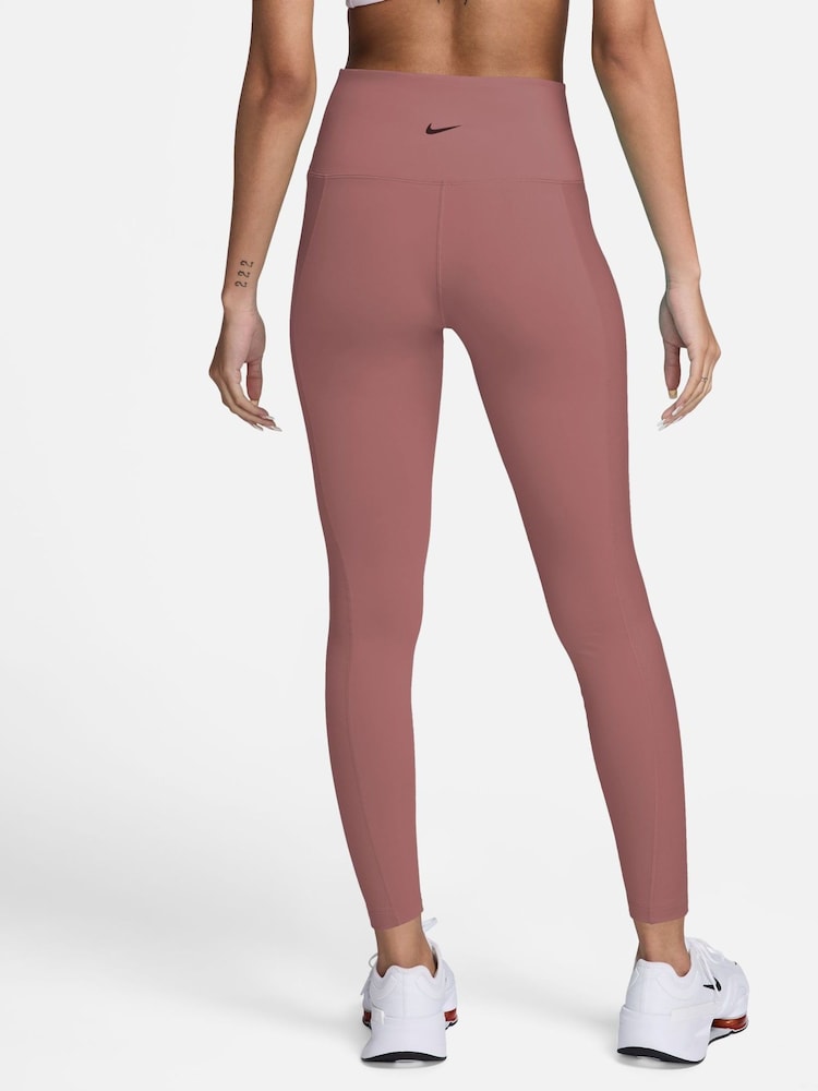 Nike Dusky Pink One Wrap High Waisted 7/8 Leggings - Image 2 of 4