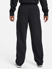 Nike Black Sportswear Club Knit Open Hem 100% Cotton Joggers - Image 2 of 9