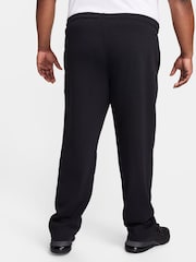 Nike Black Sportswear Club Knit Open Hem 100% Cotton Joggers - Image 6 of 9