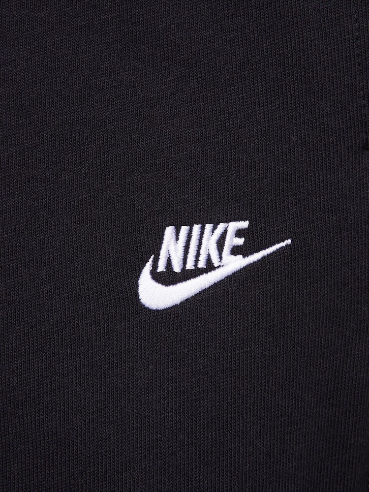 Nike Black Sportswear Club Knit Open Hem 100% Cotton Joggers - Image 9 of 9