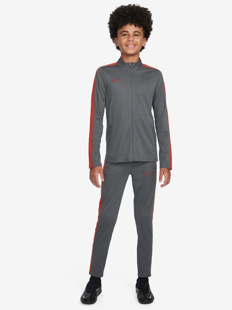 Nike Iron Grey/Dragon Red Dri-FIT Kids Academy 23 Football Tracksuit - Image 1 of 4