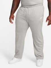 Grå - Nike Sportkläder Club Knit Öppen fåll 100% Cotton Joggers - Bild 4 av 9