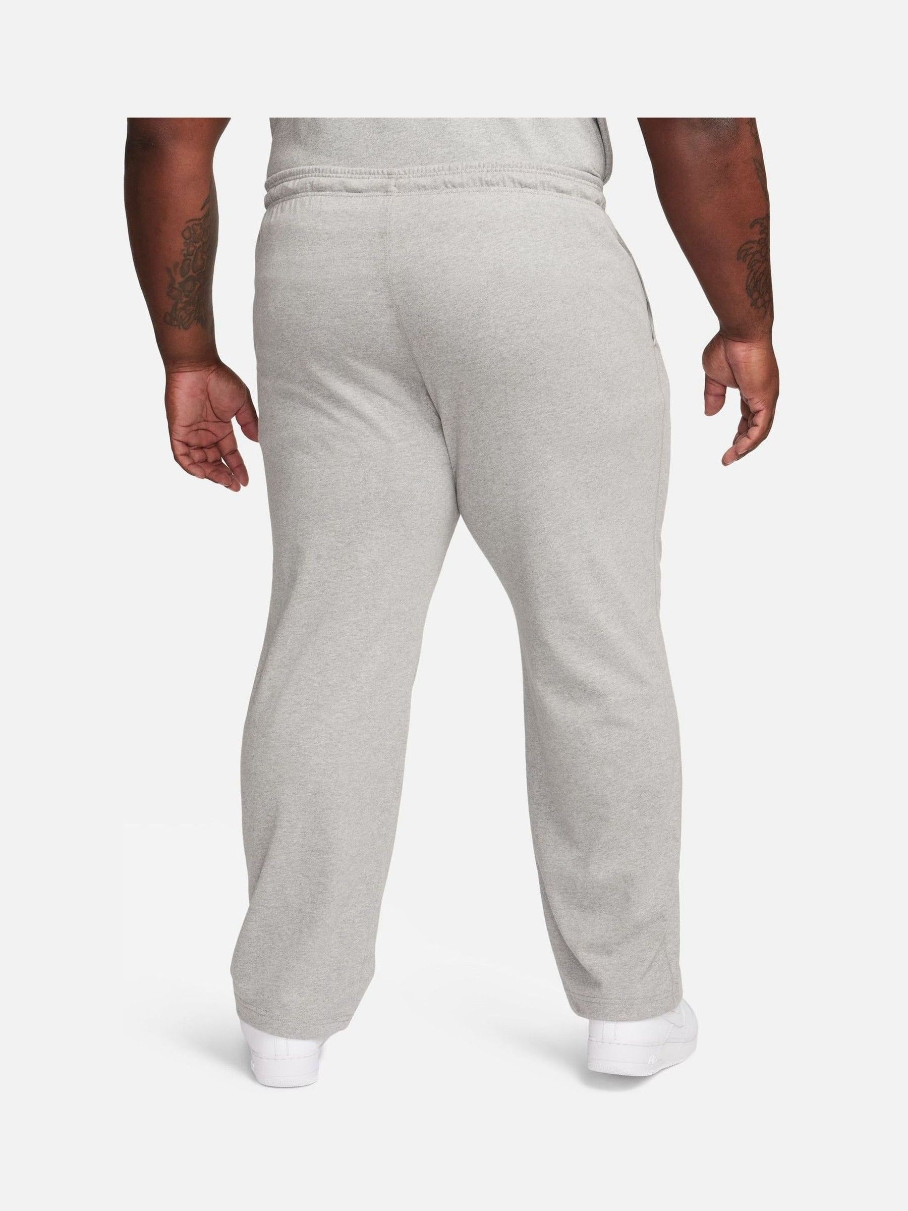 Buy Nike Grey Sportswear Club Knit Open Hem 100% Cotton