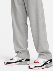 Grå - Nike Sportkläder Club Knit Öppen fåll 100% Cotton Joggers - Bild 8 av 9
