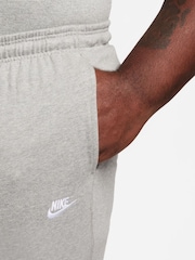 Grå - Nike Sportkläder Club Knit Öppen fåll 100% Cotton Joggers - Bild 9 av 9