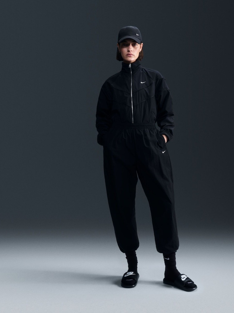 Nike Black Windrunner UV Protection Woven Full-Zip Jacket - Image 1 of 6