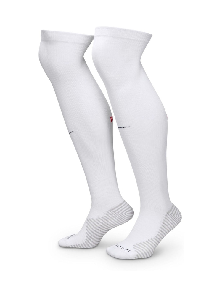 Nike White Paris Saint-Germain Strike Knee High Football Socks - Image 1 of 4