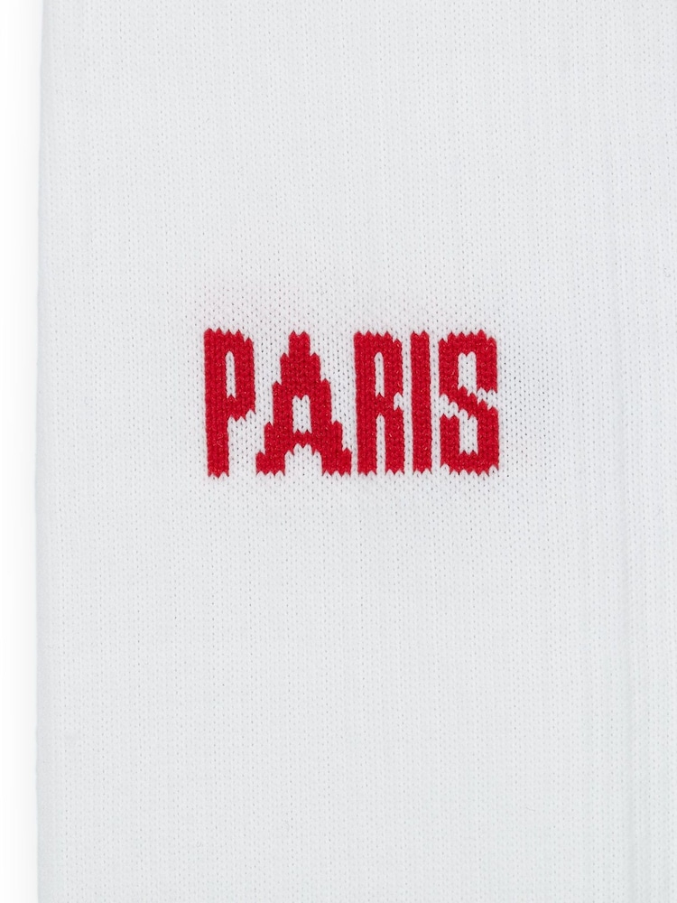 Nike White Paris Saint-Germain Strike Knee High Football Socks - Image 4 of 4