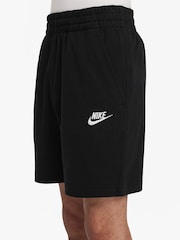 Nike Black 100% Cotton Sportswear Club Shorts - Image 3 of 4