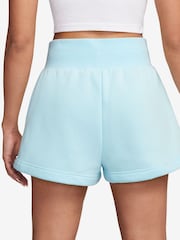 Nike Blue Sportswear Phoenix Fleece High-Waisted Loose Shorts - Image 2 of 4