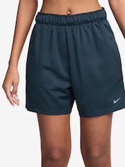 Nike Teal Blue Dri-FIT Attack Fitness Mid Rise 5" Unlined Shorts - Image 1 of 5