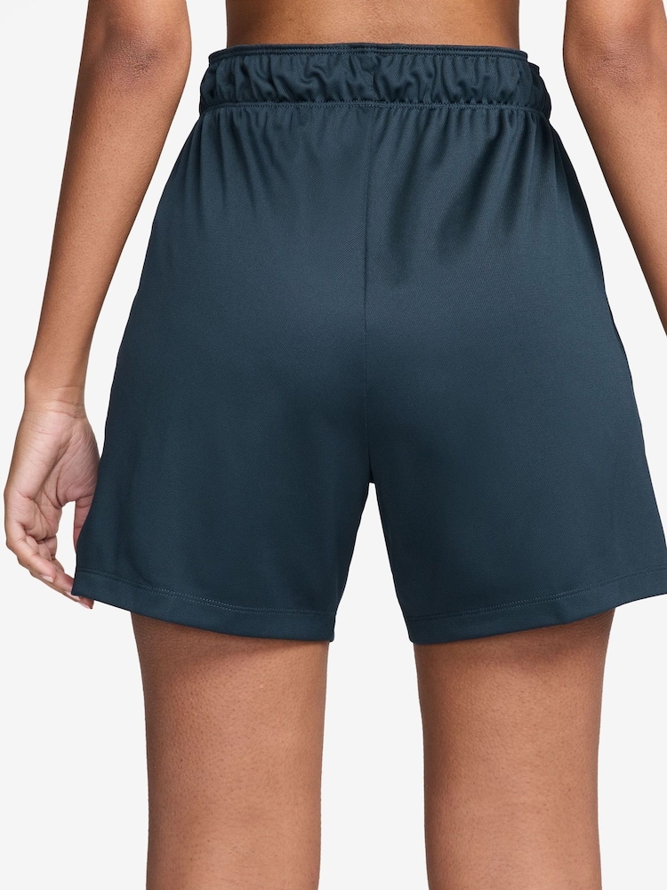 Nike Teal Blue Dri-FIT Attack Fitness Mid Rise 5" Unlined Shorts - Image 2 of 5