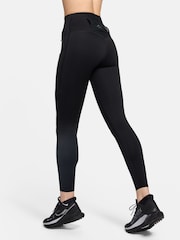 Schwarz - Nike Go Trail Running 7/8-Leggings mit starkem Stützeffekt, hohem Bund und Taschen - Bild 2 von 13