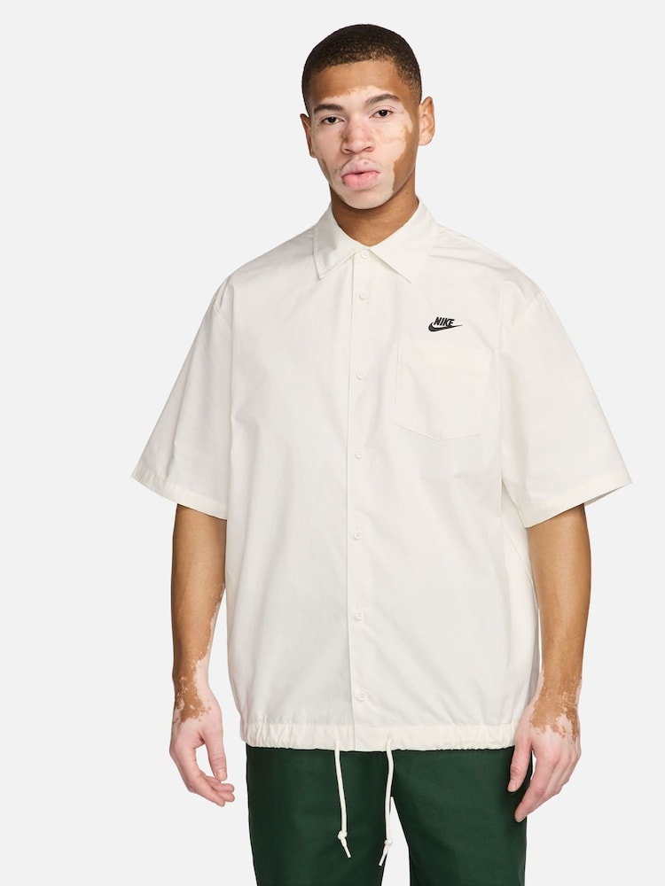 Nike White Club Oxford 100% Cotton Shirt - Image 1 of 6