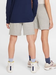 Nike Dark Grey Heather 100% Cotton Sportswear Club Shorts - Image 4 of 7