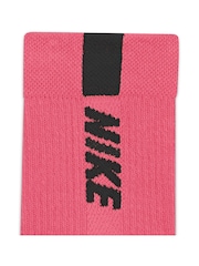 Nike Pink Multiplier Running Ankle Socks 2 Pack - Image 4 of 4