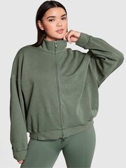 Victoria's Secret PINK Fresh Forest Green Fleece Jacket - Image 1 of 3