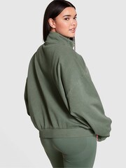 Victoria's Secret PINK Fresh Forest Green Fleece Jacket - Image 2 of 3
