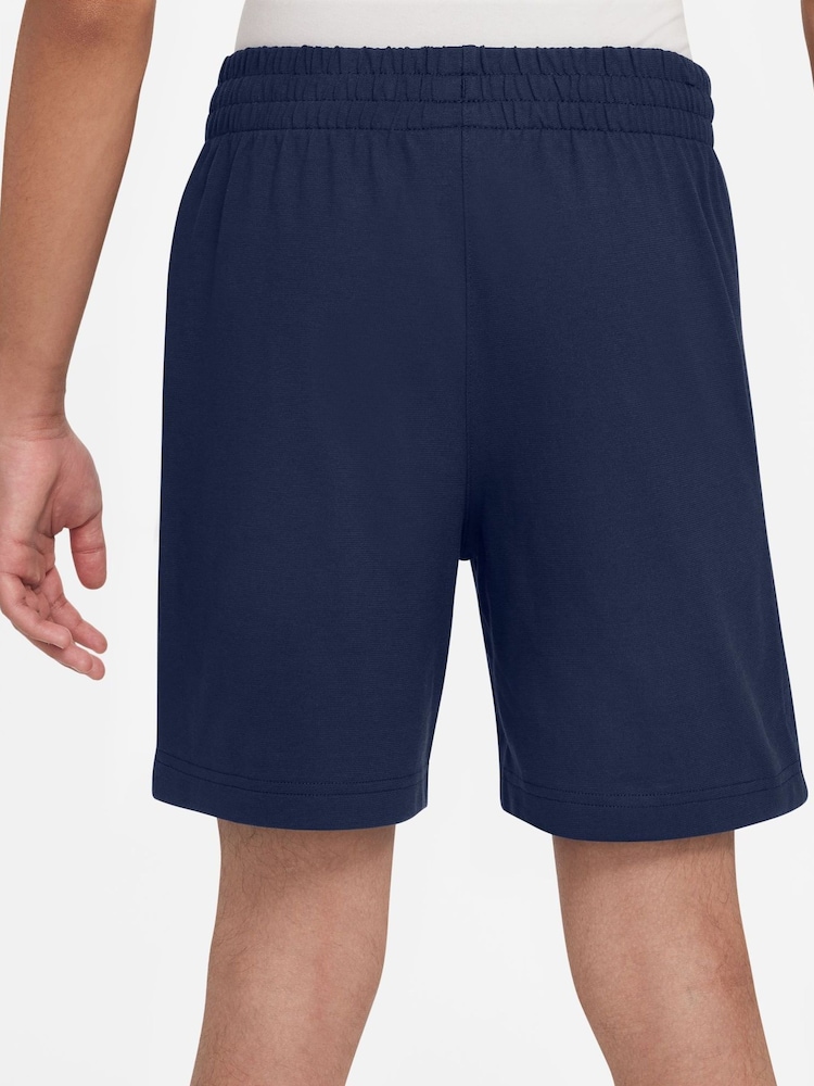Nike Midnight Navy 100% Cotton Sportswear Club Shorts - Image 2 of 4