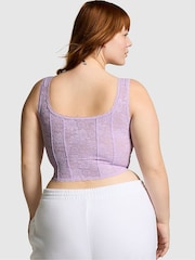 Victoria's Secret PINK Pastel Lilac Purple Lace Corset Bra - Image 2 of 3