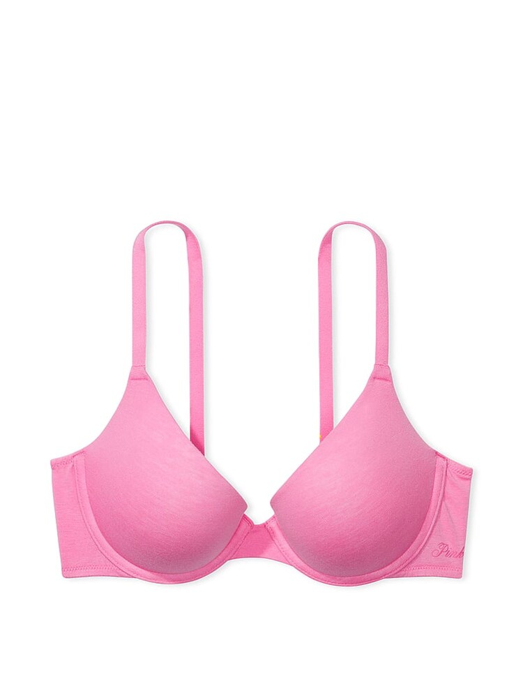 Victoria's Secret PINK Pink Fuchsia Push Up Cotton Bra - Image 3 of 3