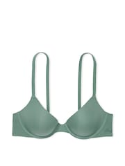 Victoria's Secret PINK Green Fresh Forest Rib Lightly Lined Demi Bra - Image 3 of 3