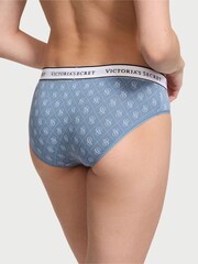 Victoria's Secret Faded Denim Blue Diamond Logo Hipster Knickers - Image 2 of 3