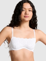 Victoria's Secret PINK White Lace Eyelet Bra - Image 1 of 3