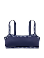 Victoria's Secret PINK Blue Midnight Navy Cotton Logo Bralette - Image 3 of 3