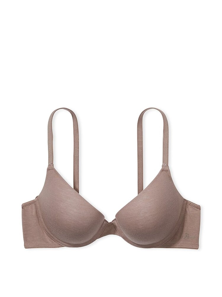 Victoria's Secret PINK Brown Iced Coffee Push Up Cotton Bra - Image 3 of 3