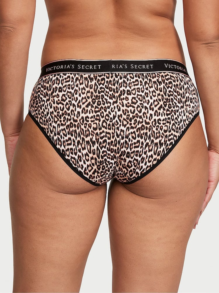Victoria's Secret Leopard Brown Basic Instincts Hipster Knickers - Image 2 of 3