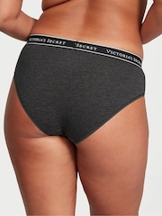 Victoria's Secret Charcoal Heather Grey Hipster Logo Knickers - Image 2 of 3
