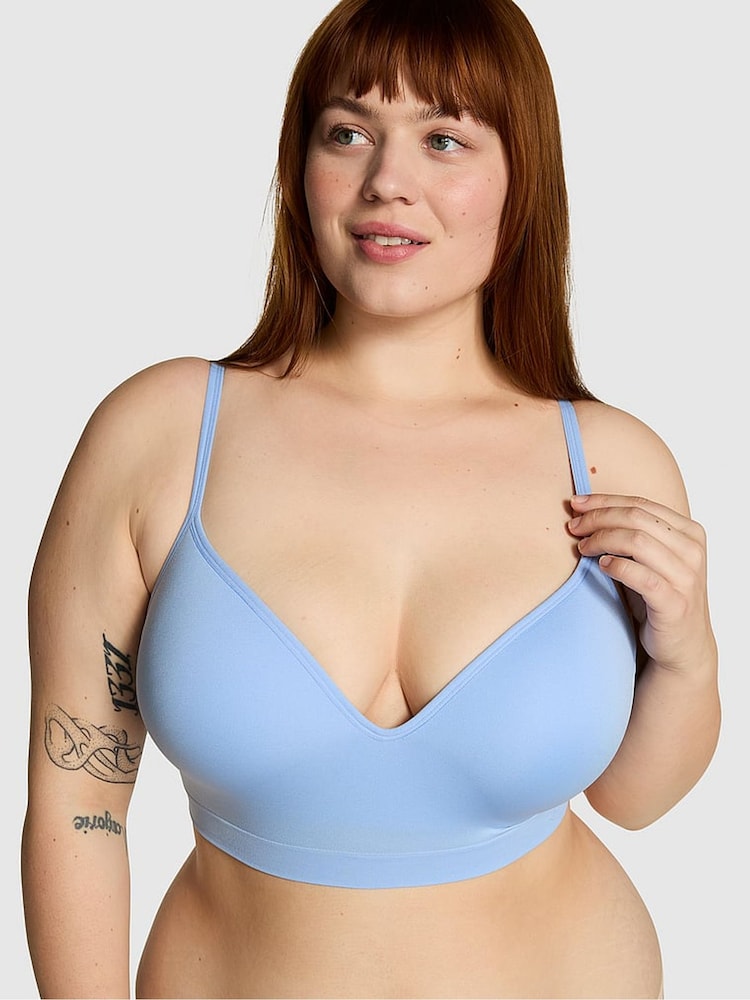 Victoria's Secret PINK Blue Harbor Seamless Bralette - Image 1 of 4